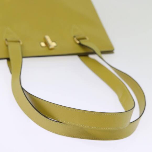 CELINE Tote Bag Leather Yellow - Picture 7 of 12